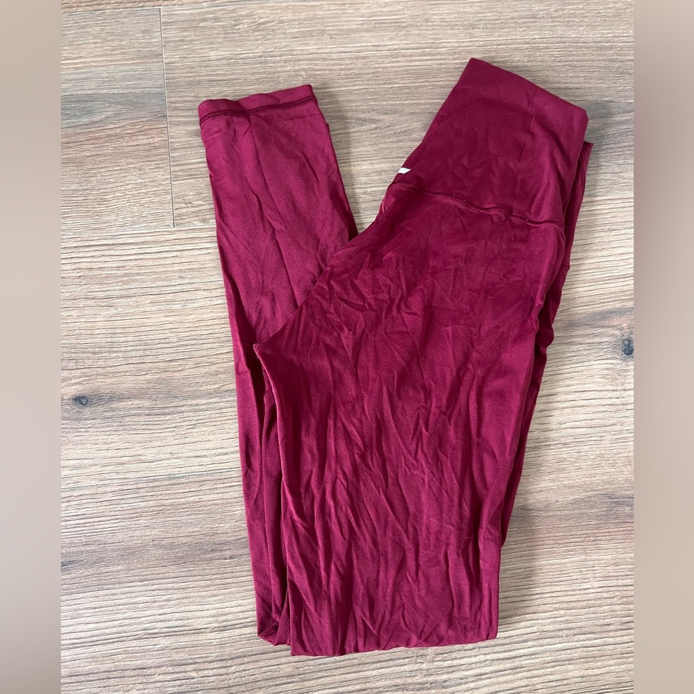 Aerie leggings in maroon, size small